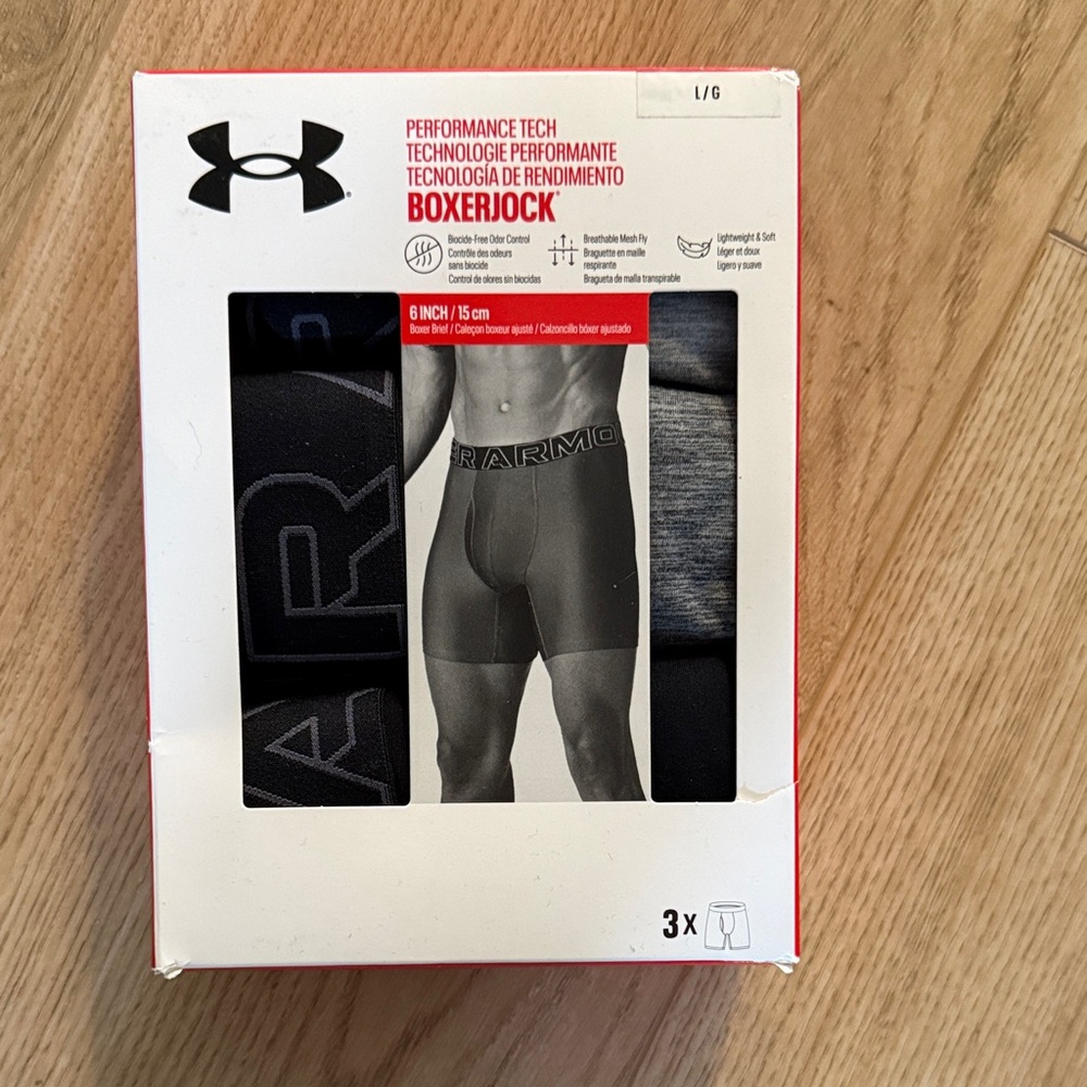 Under Armour Men's Boxerjock 3-Pack - Black & Gray